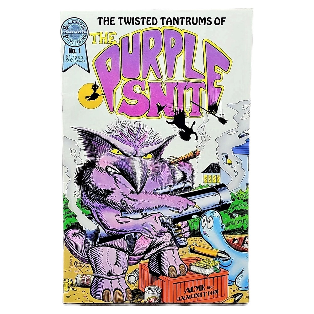 Blackthorne Publishing Issue 1 Twisted Tantrums Of Purple Snit Comic VTG 1986